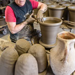Gabriel Nichols in his workshop 2018